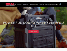 Tablet Screenshot of ionaudio.com